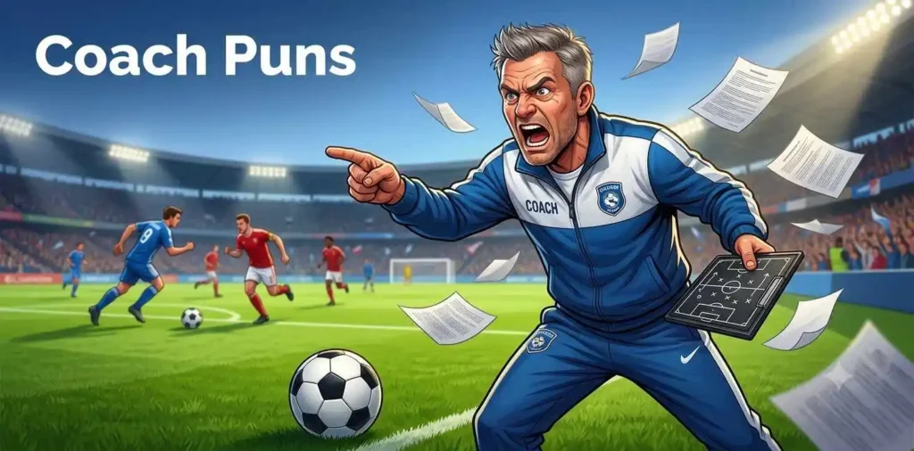 Coach reacting to football play
