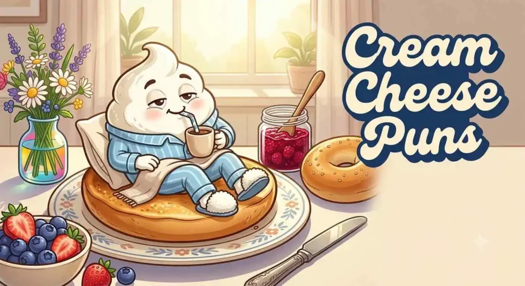 Happy cream cheese mascot