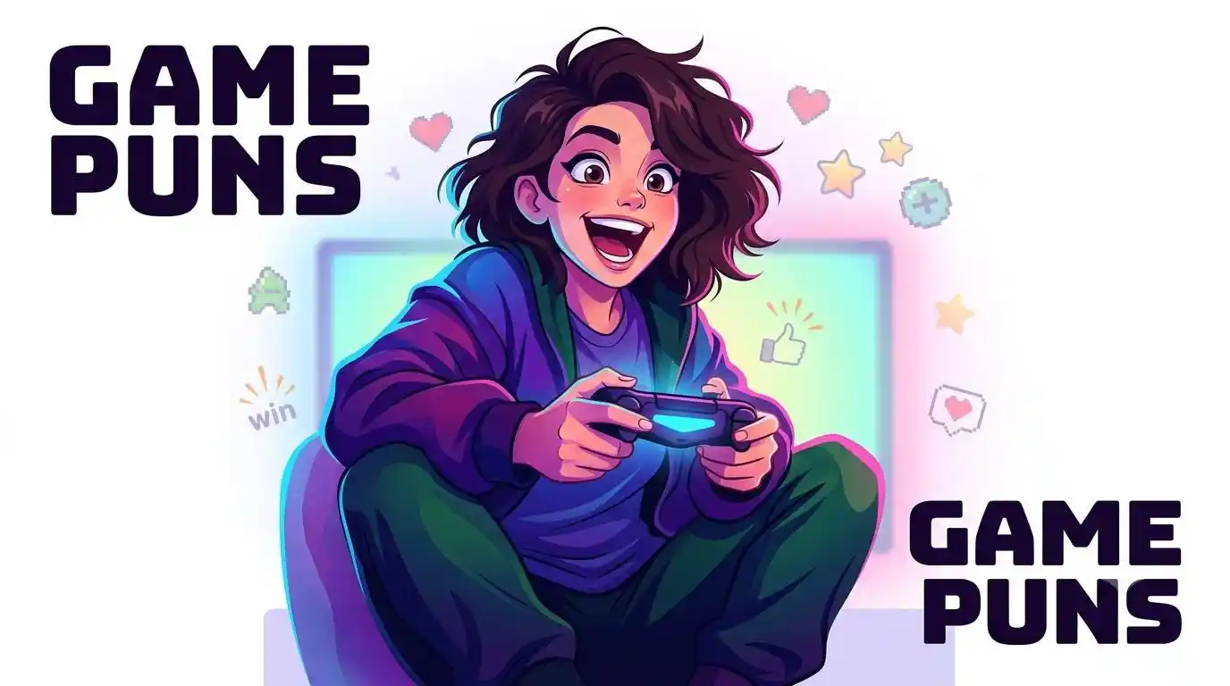 Gamer character laughing with controller