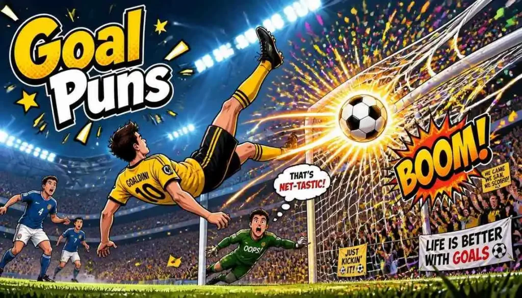 Player kicking ball into goal