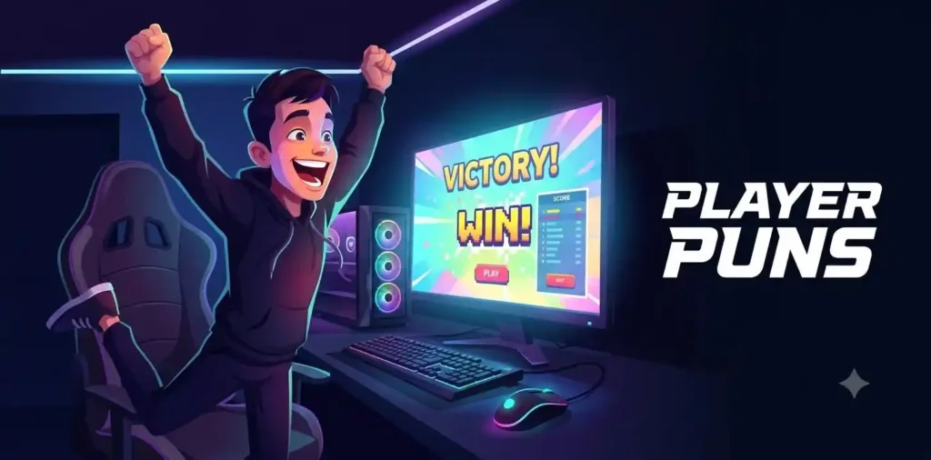 Gamer reacting to winning moment