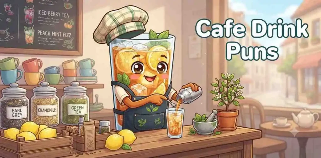 Cafe iced tea scene