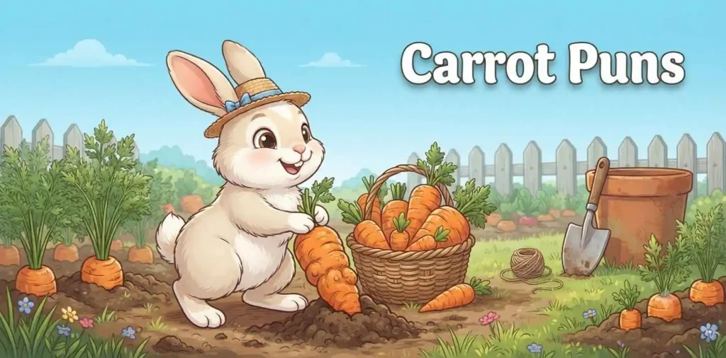 Rabbit holding a fresh carrot