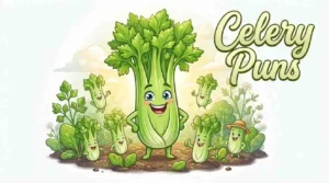 Cute smiling celery mascot