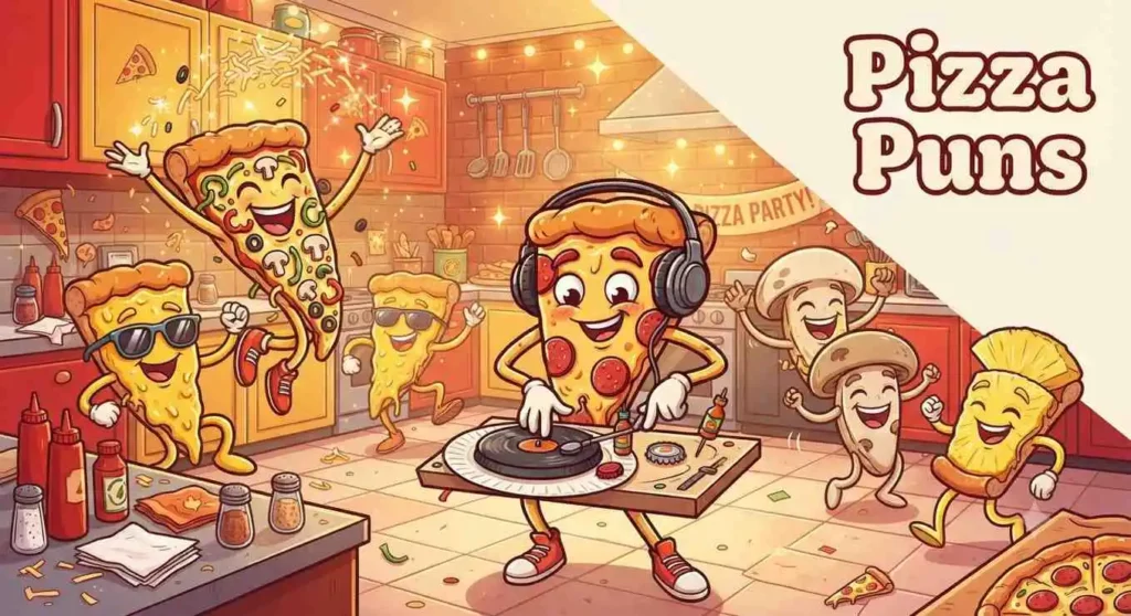 funny pizza slice party