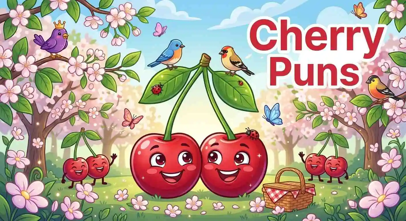 Happy cherries smiling together