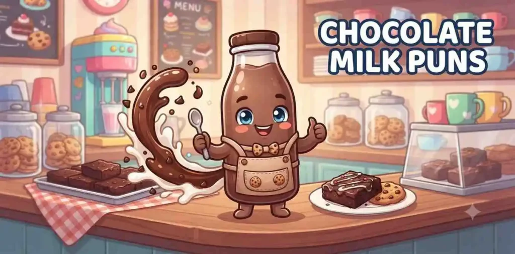 Chocolate milk with dessert