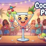 Funny cocktail character