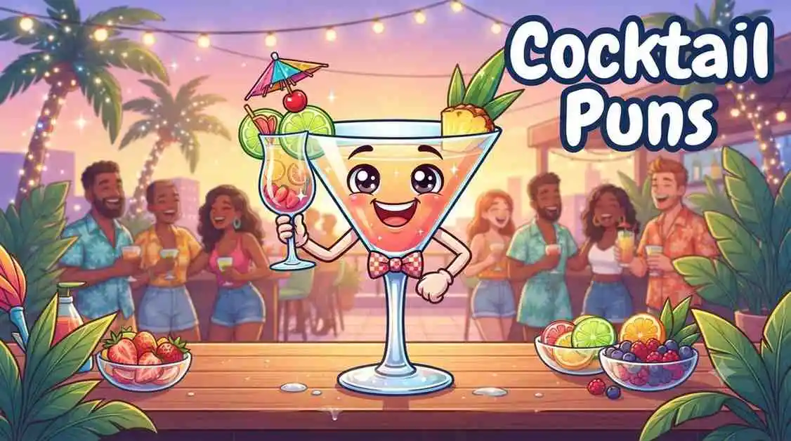 Funny cocktail character