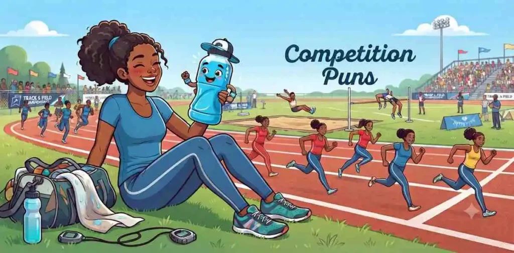 Athletes competing for sports drink