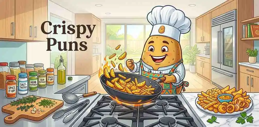 Potato chef making crispy fries