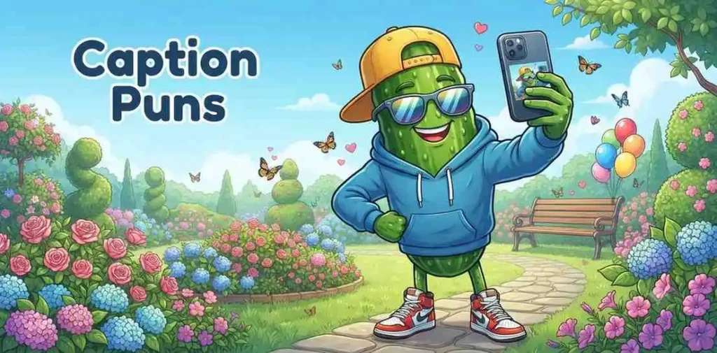 Stylish cucumber taking selfie