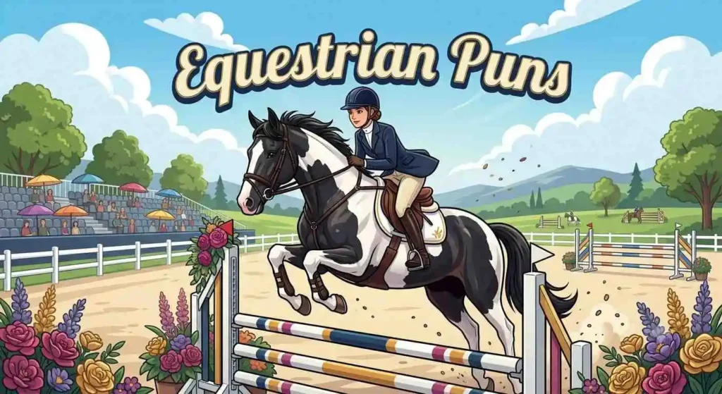 Elegant equestrian horse
