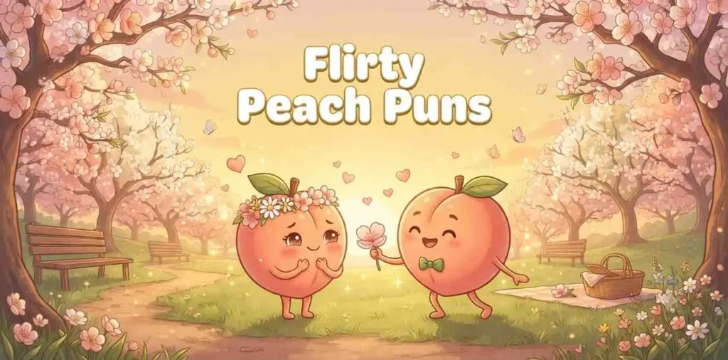Cute peach couple smiling