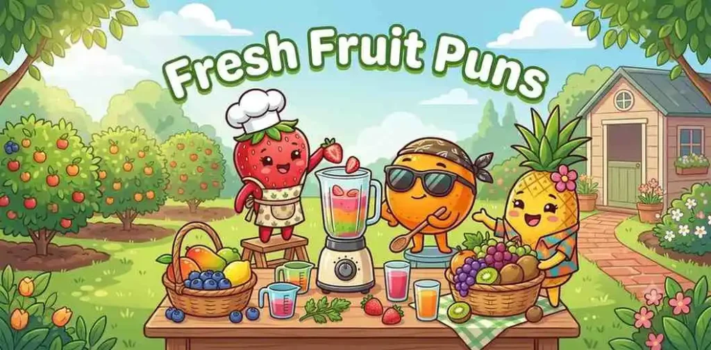 Fresh fruits making juice
