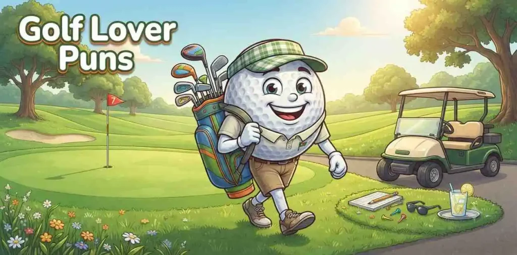 Happy golfer enjoying course