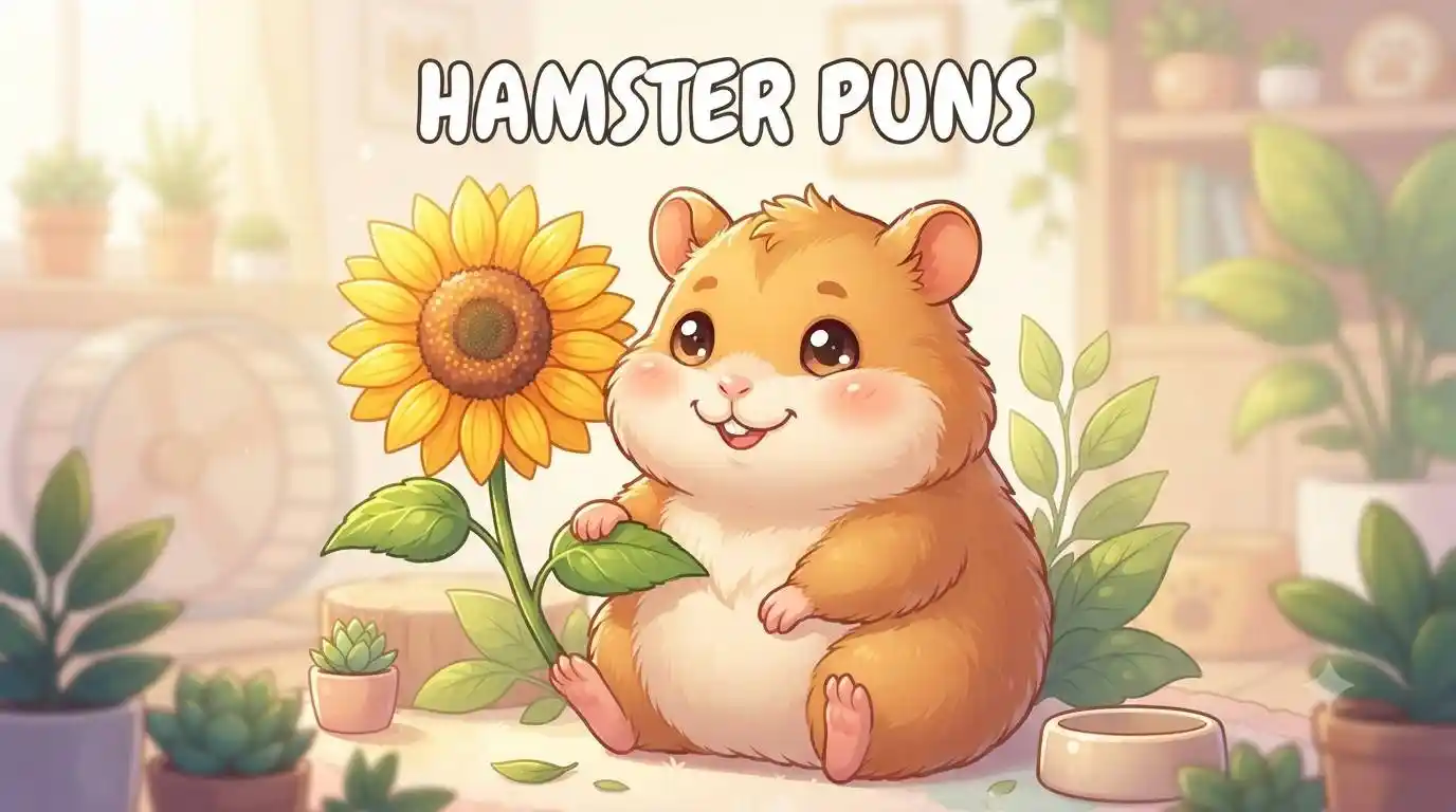Cute hamster holding sunflower