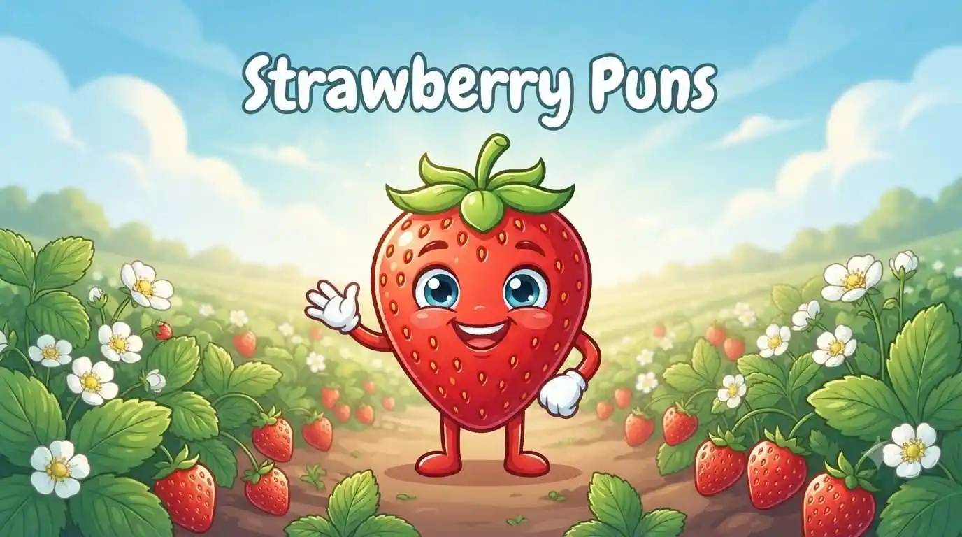 Happy strawberry in garden
