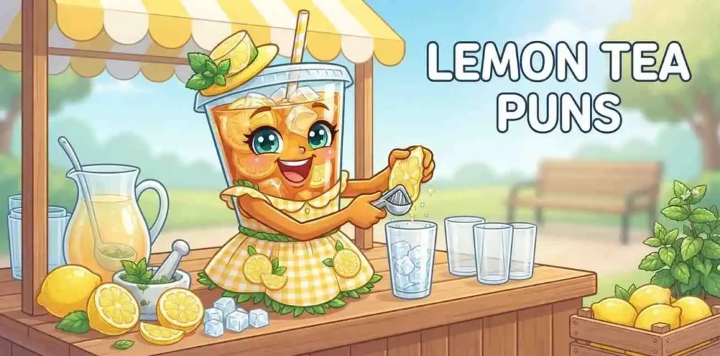 Lemon iced tea scene
