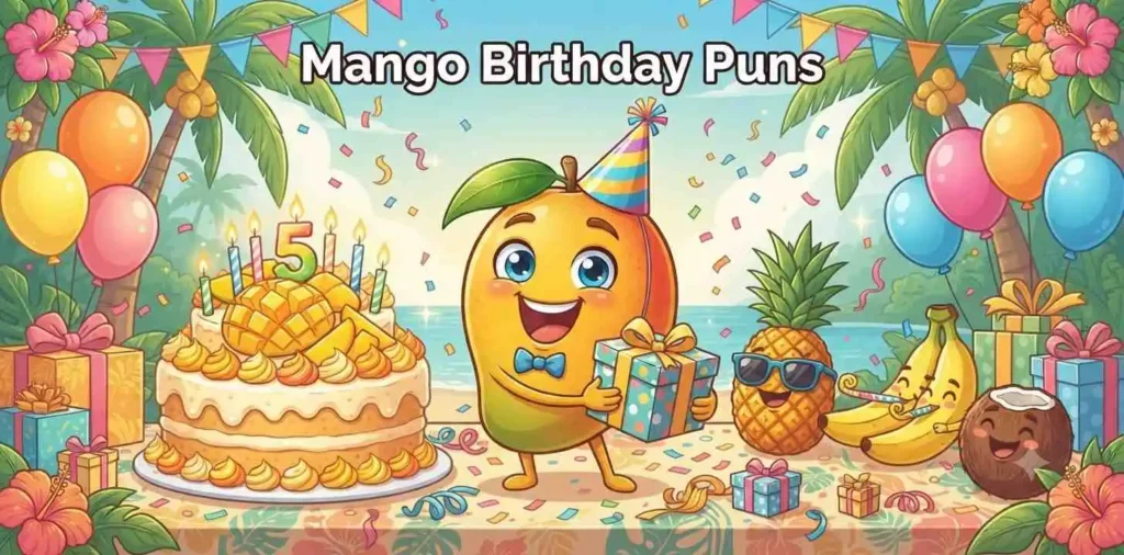 Mango celebrating birthday party
