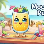Colorful mocktail drinks