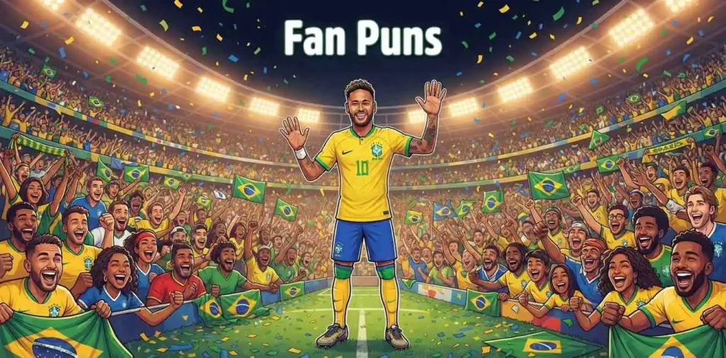Fans cheering football star loudly