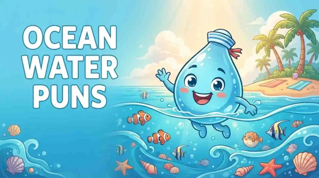 Funny ocean water smiling