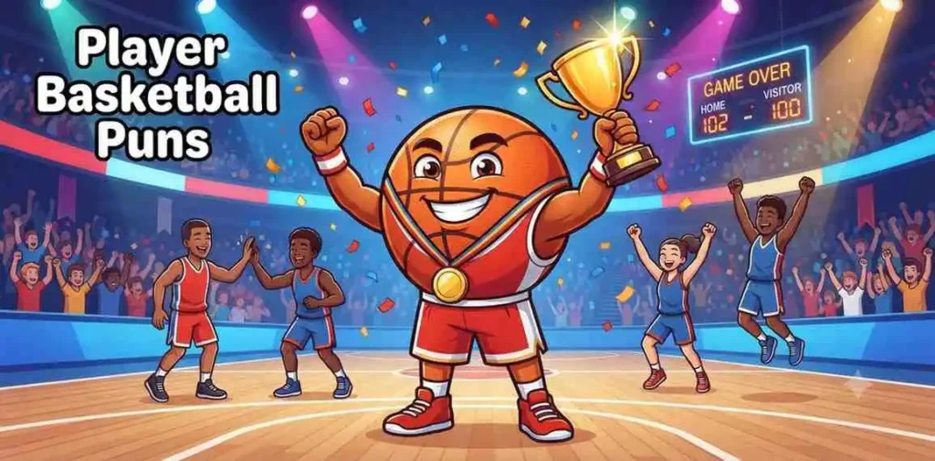 Basketball player celebrating