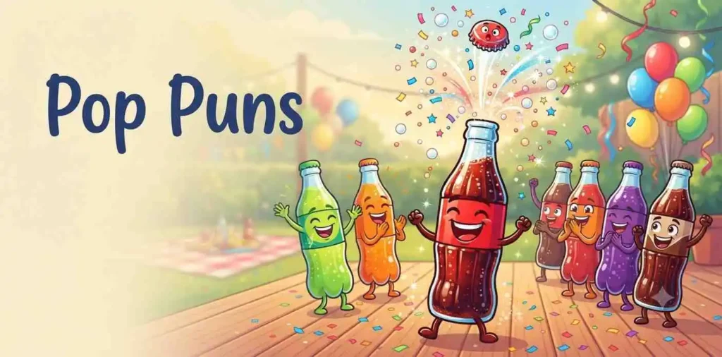 Cute fizzy soda popping