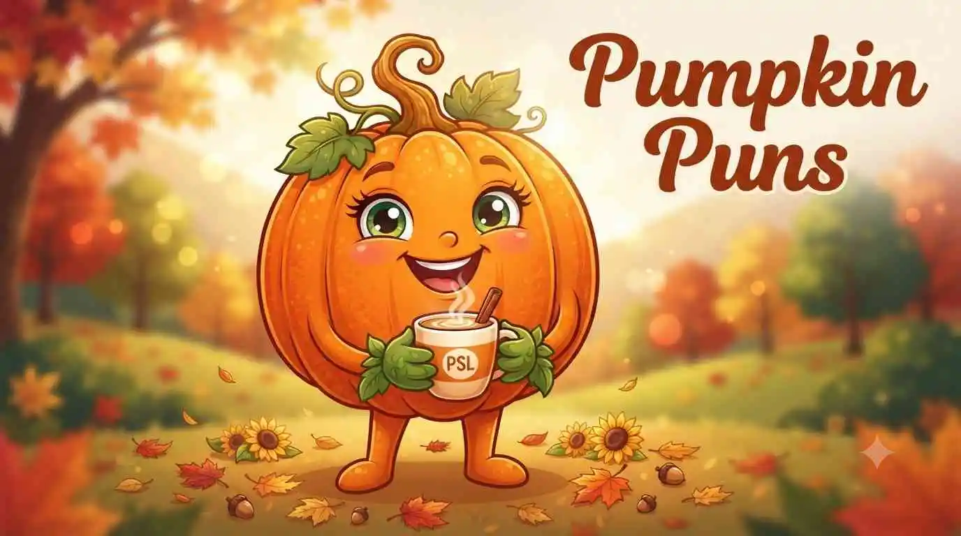 Happy pumpkin smiling