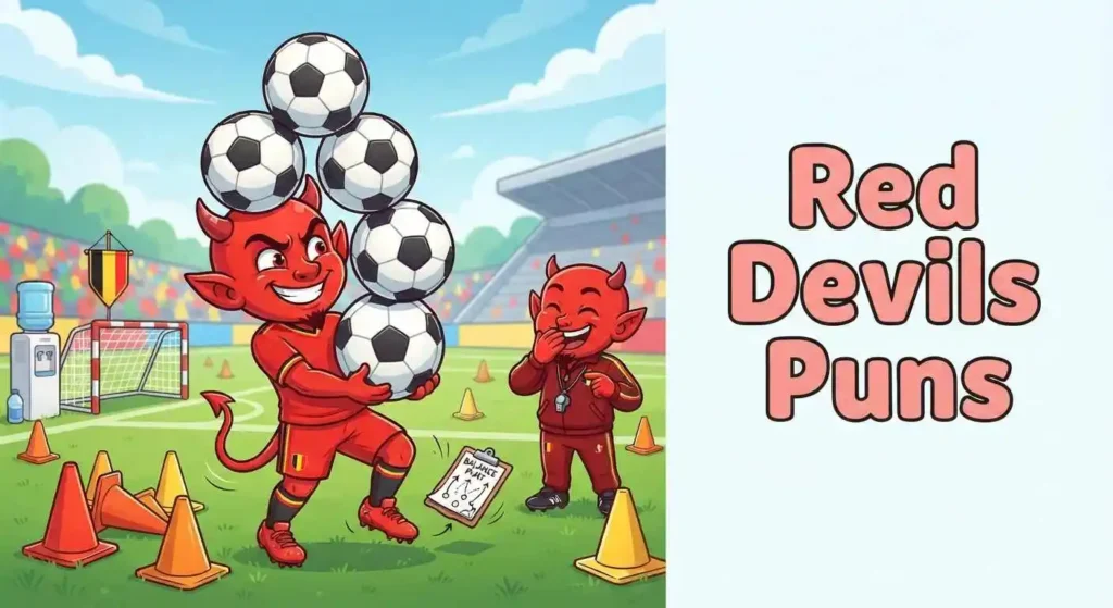 Red devil football mascot