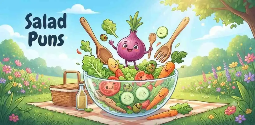 Happy onion inside salad