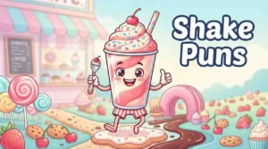 Cute milkshake celebration
