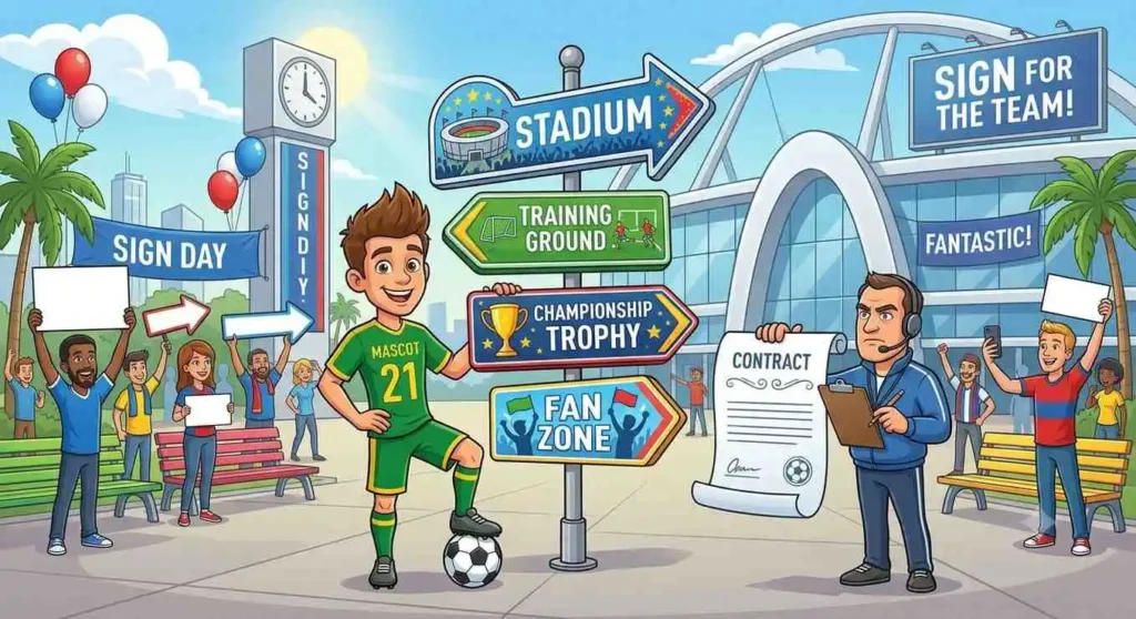Funny soccer sign