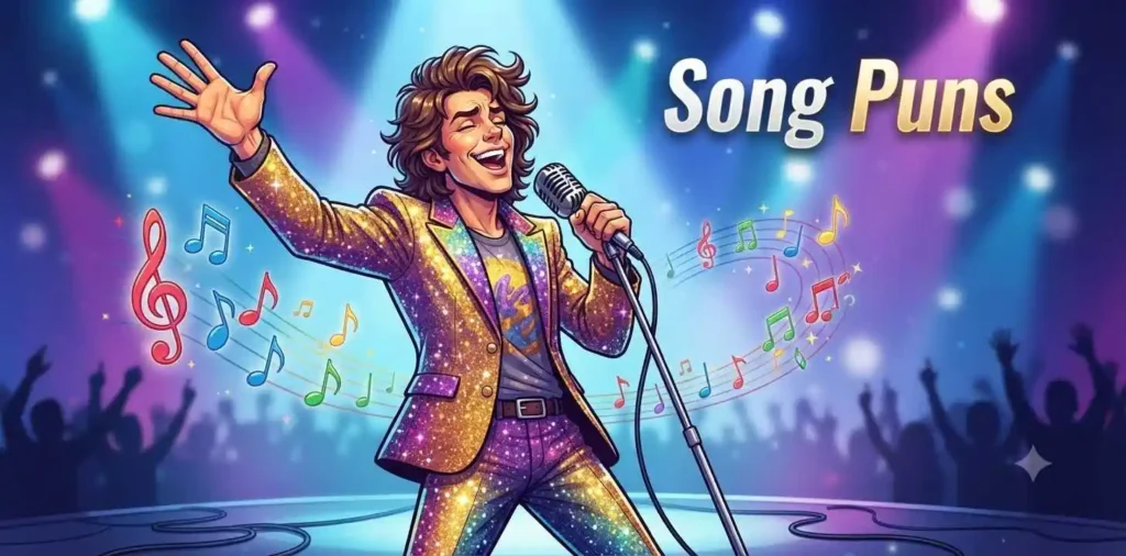 Singer performing with joyful expression