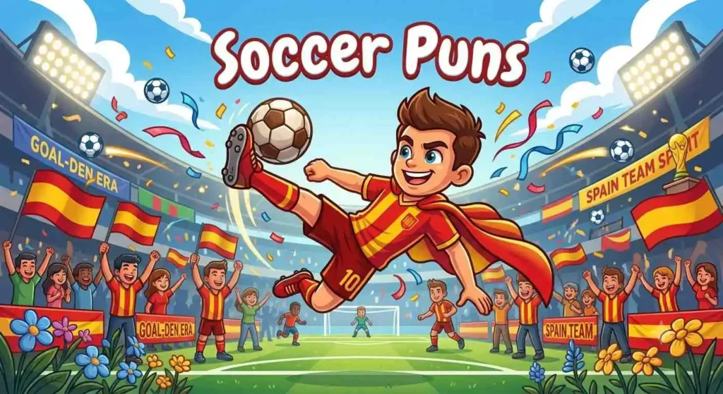 Soccer mascot kicking ball