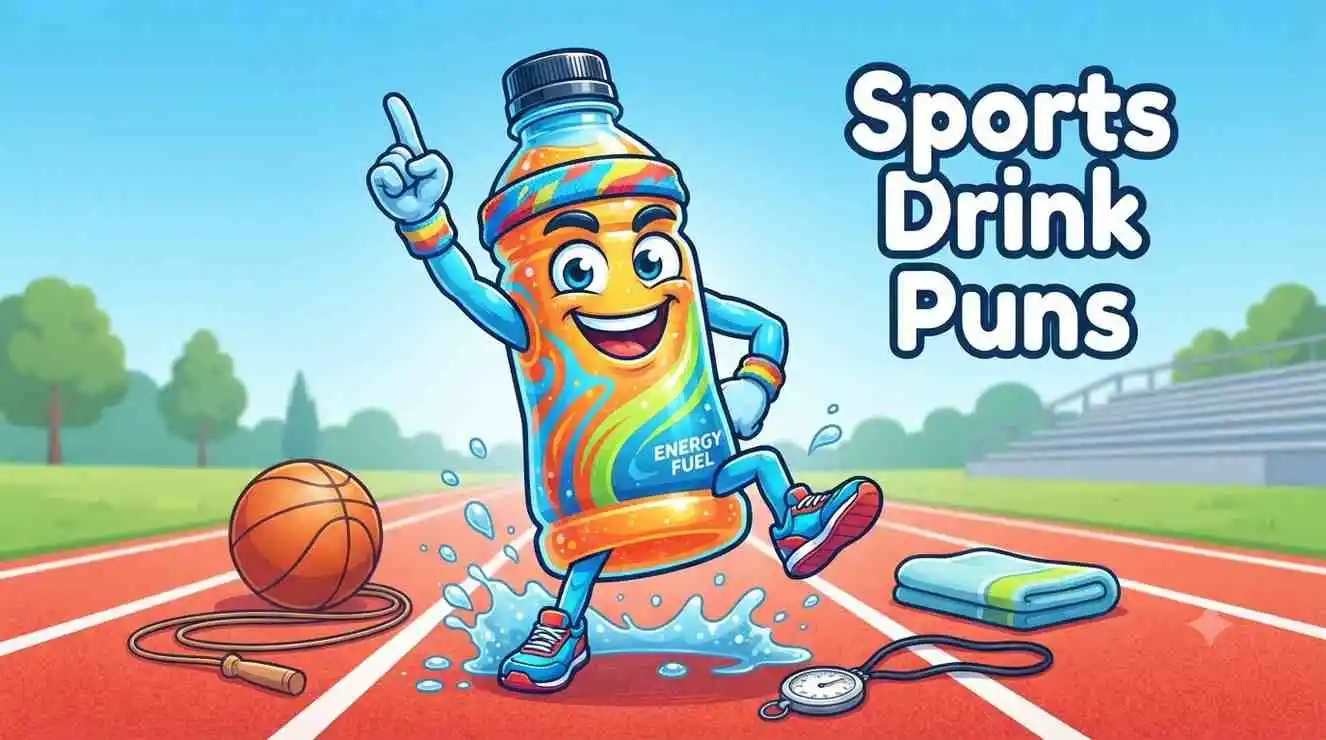 Funny sports drink mascot