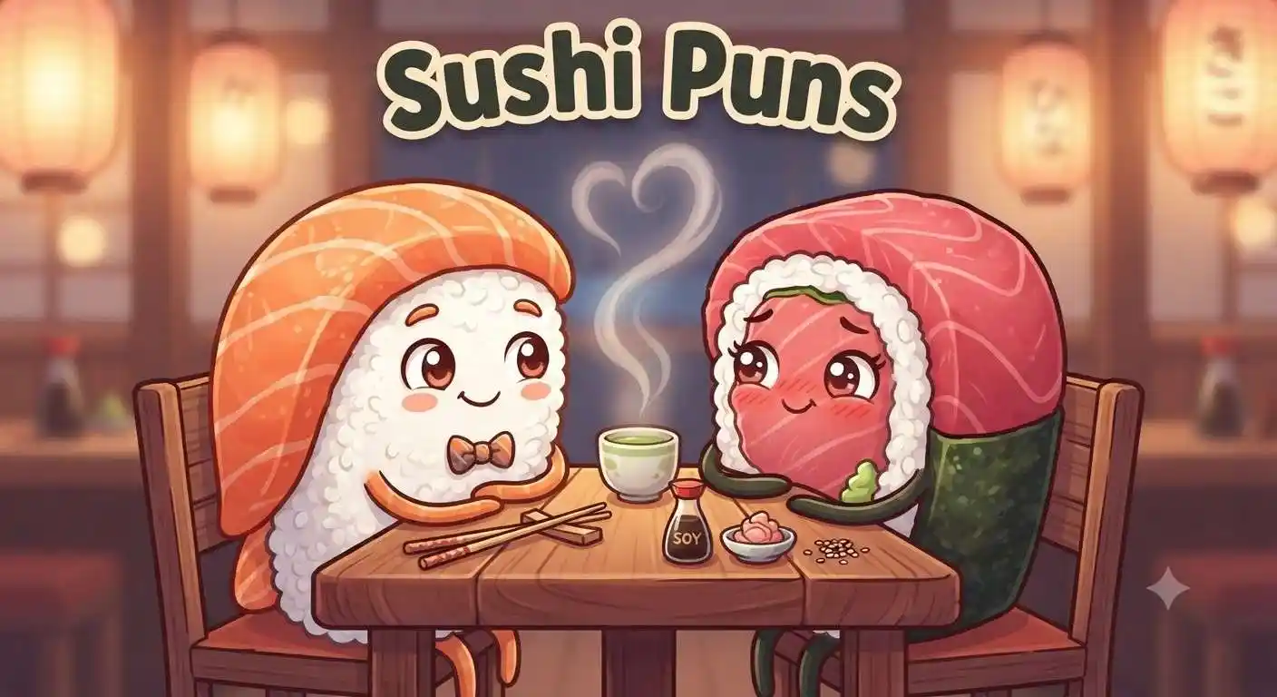 Cute sushi couple on a date