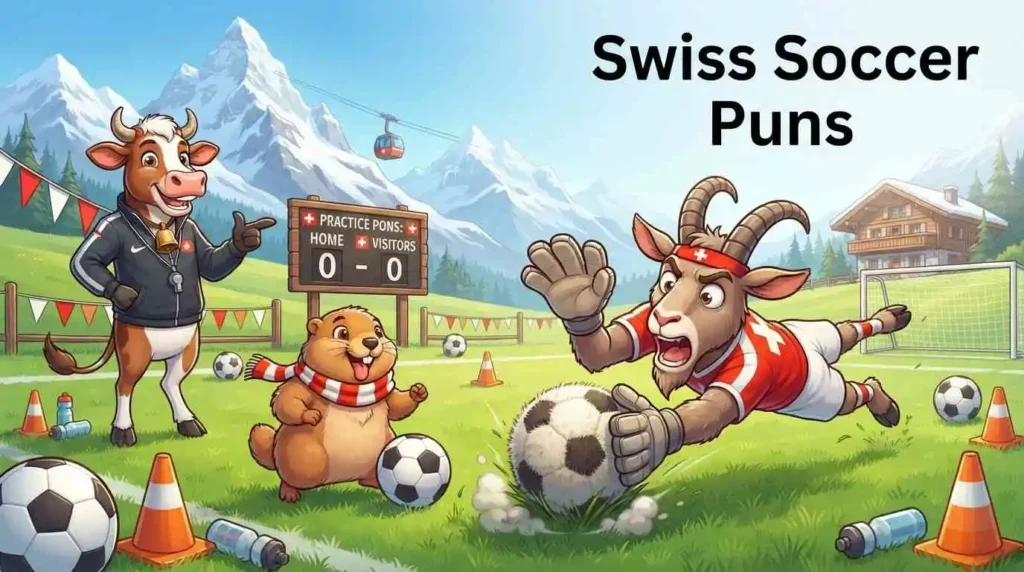Funny Swiss soccer team