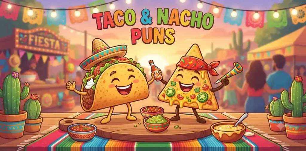 Happy taco with nachos