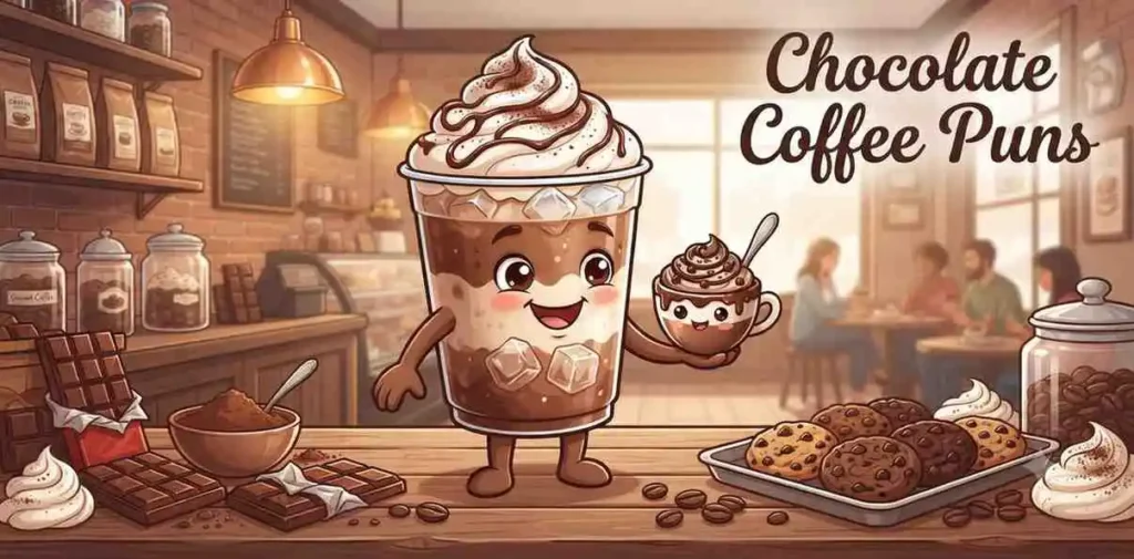 Chocolate coffee character