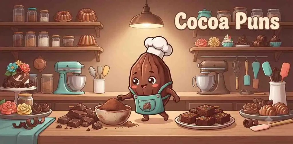 Cocoa chocolate character scene