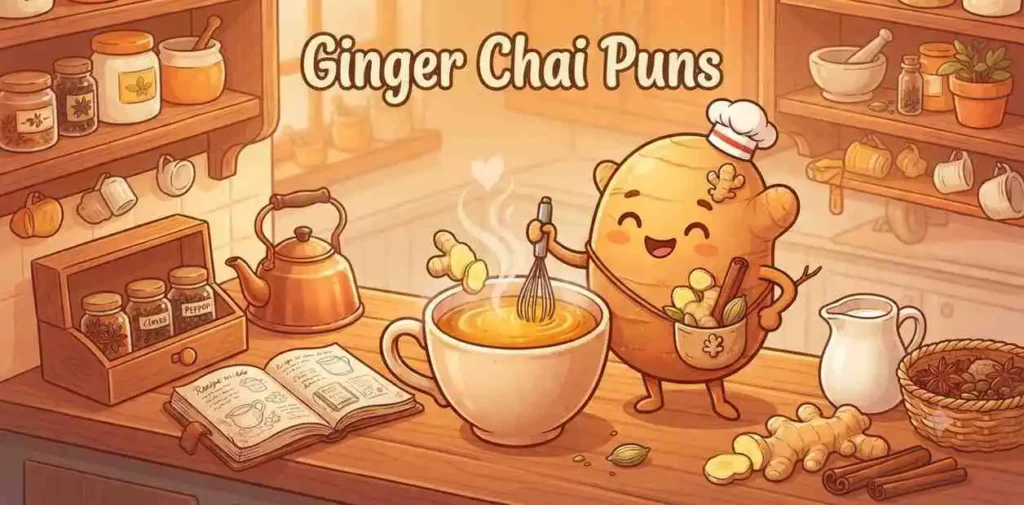 Ginger chai cup mascot