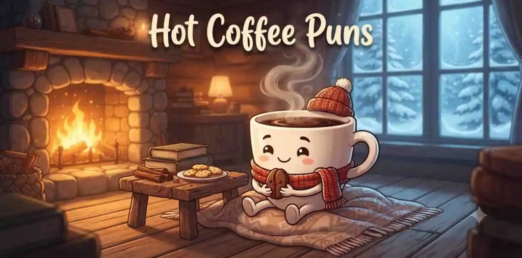 Hot coffee cup mascot