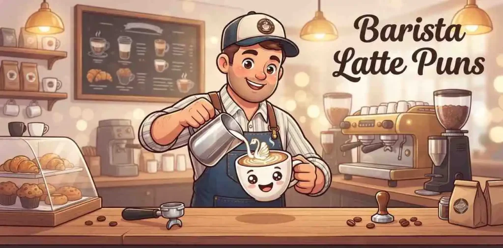 Friendly coffee barista