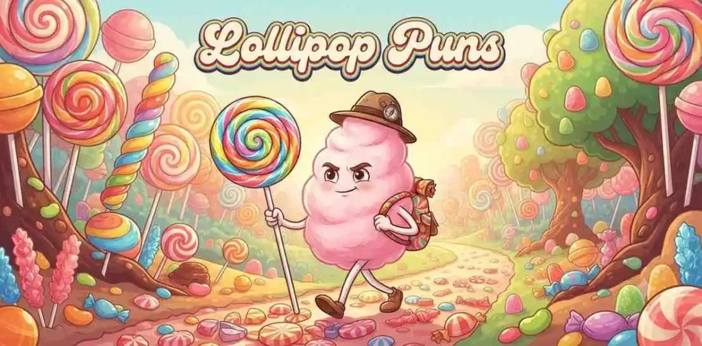Lollipop and candy smiling