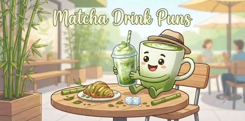 Refreshing matcha drink