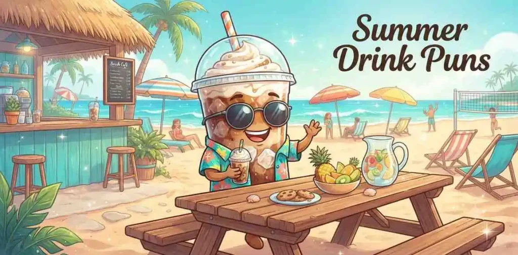 Summer iced coffee scene