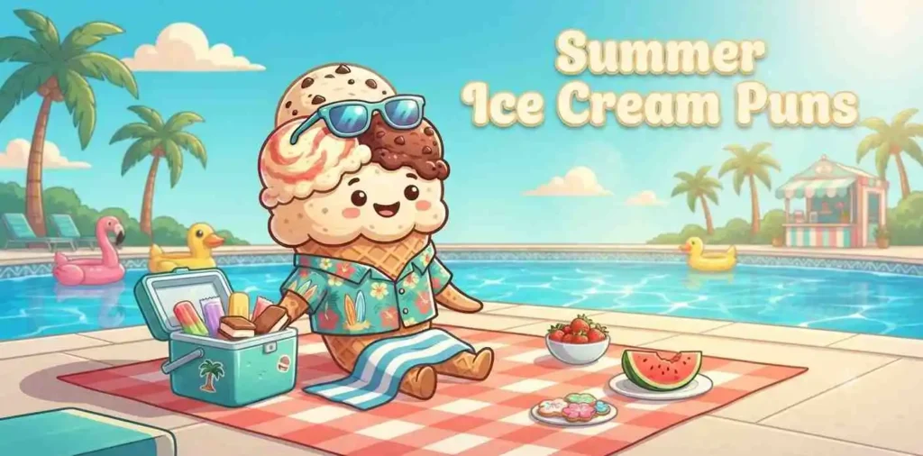 Summer ice cream scene