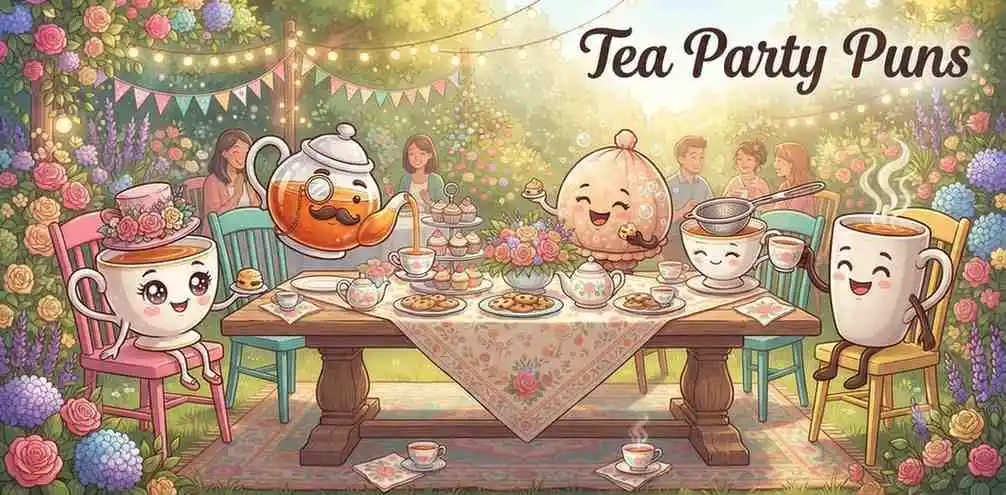 Friends enjoying tea party